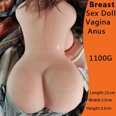Half Body Sexy Doll Realistic Sex Dolls Real Big Ass Masturbator Cup Breast Vaginal Pussy Anal Sex Toys For Men Male Masturbator - Passion Pulse Adult