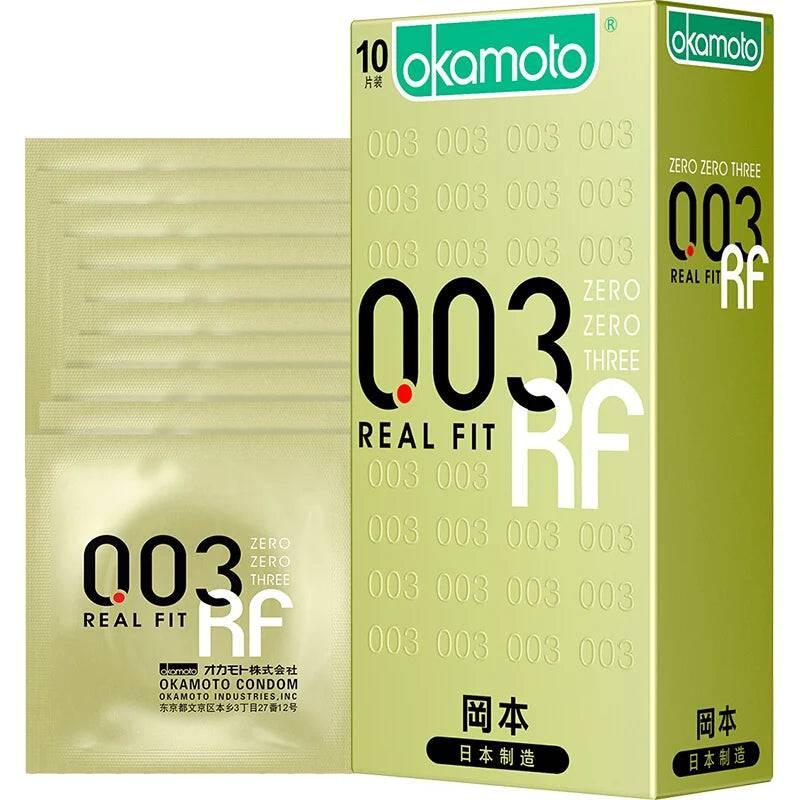Okamoto Zero Zero Three Real Fit 0.03mm Condoms – Ultra-Thin, Natural Fit for Enhanced Comfort - Passion Pulse Adult