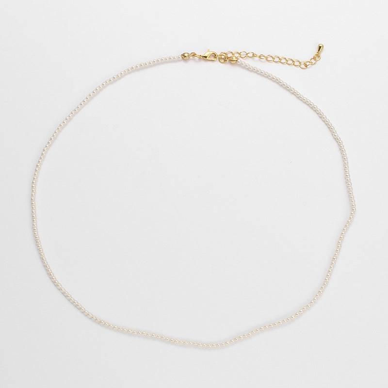 Fever Pearl Necklace - Classic Round High-End Elegant Retro Choker, - Passion Pulse Adult