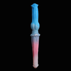 FAAK 15.7" Long Double Dildo - Colorful Knot Design for Intense Play - Passion Pulse Adult