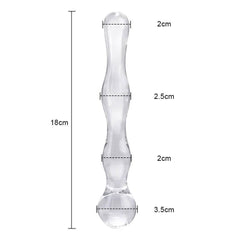 17cm Glass Dildo - Versatile Prostate & Vaginal Massager - Passion Pulse Adult
