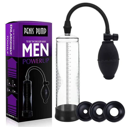 Effective Penis Pump: Enlargement Vacuum Dick Extender for Men, Sex Toy to Increase Length and Enlarger, Male Training Erotic Adult Sexy Product - Passion Pulse Adult