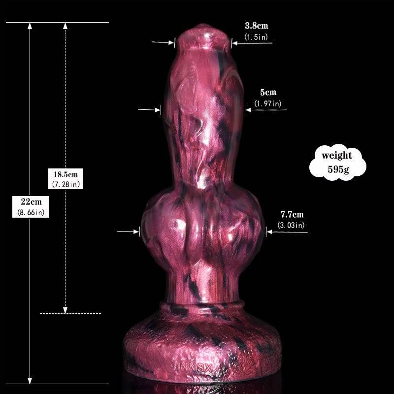 8.27" Wolf Dildo with 4 Knots - Realistic Design for Ultimate Stimulation - Passion Pulse Adult