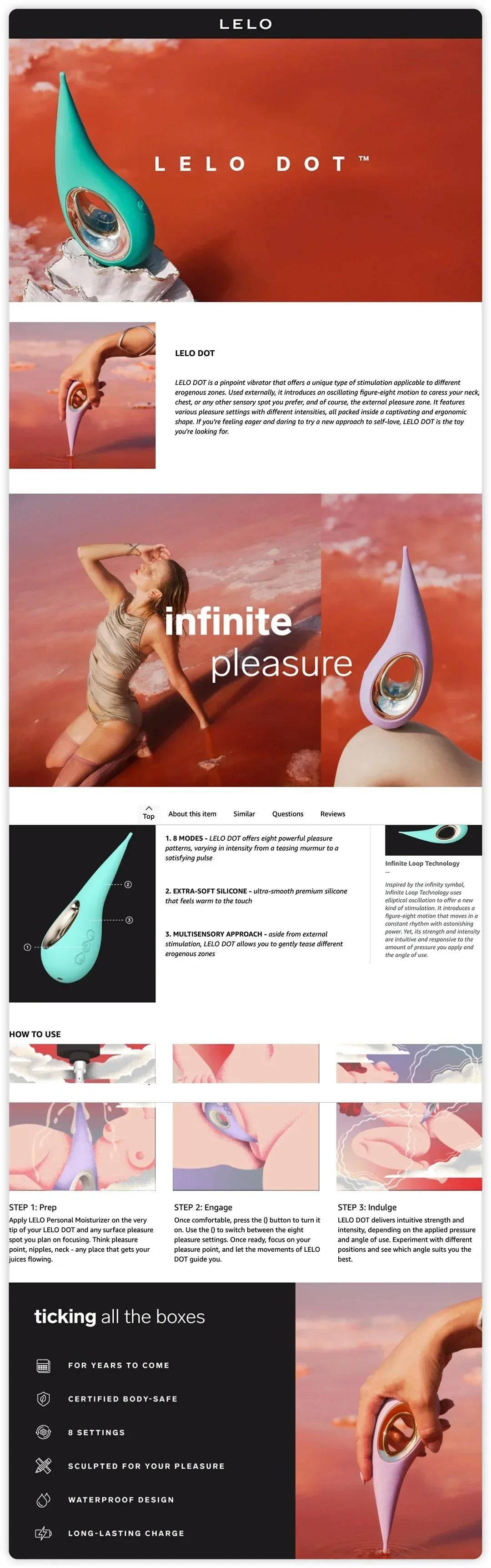 LELO DOT Clitoral Vibrator - Passion Pulse Adult