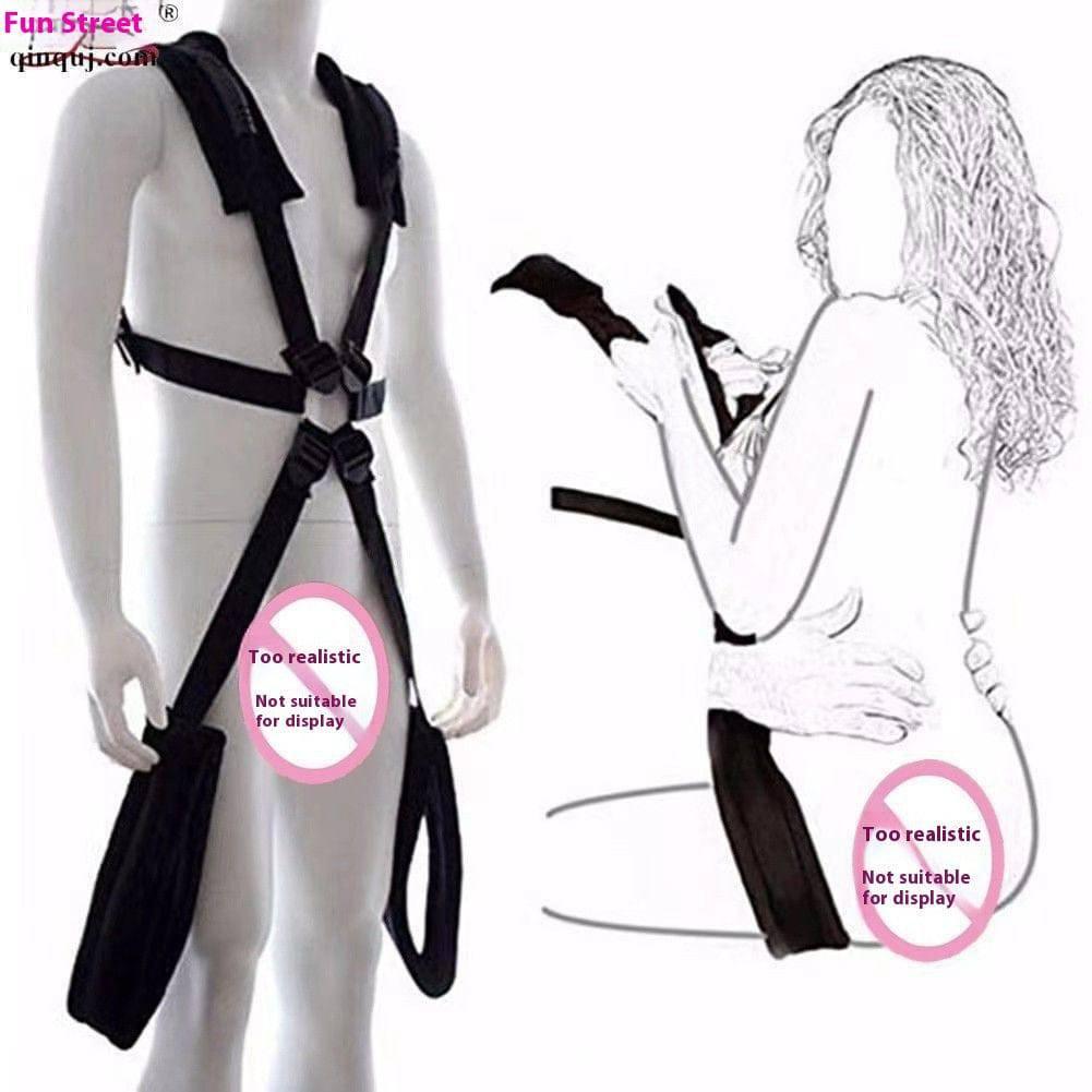 Double Shoulder Strap Assisted Swing Bondage Straps - Passion Pulse Adult