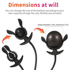 InflataMax - Adjustable Inflatable Plug with Pump - Passion Pulse Adult