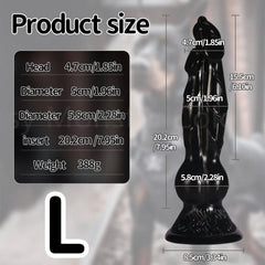 Colorful Dog Knot Dildo - Fantasy Wolf-Inspired Design for Couples - Passion Pulse Adult