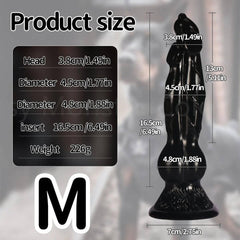 Colorful Dog Knot Dildo - Fantasy Wolf-Inspired Design for Couples - Passion Pulse Adult