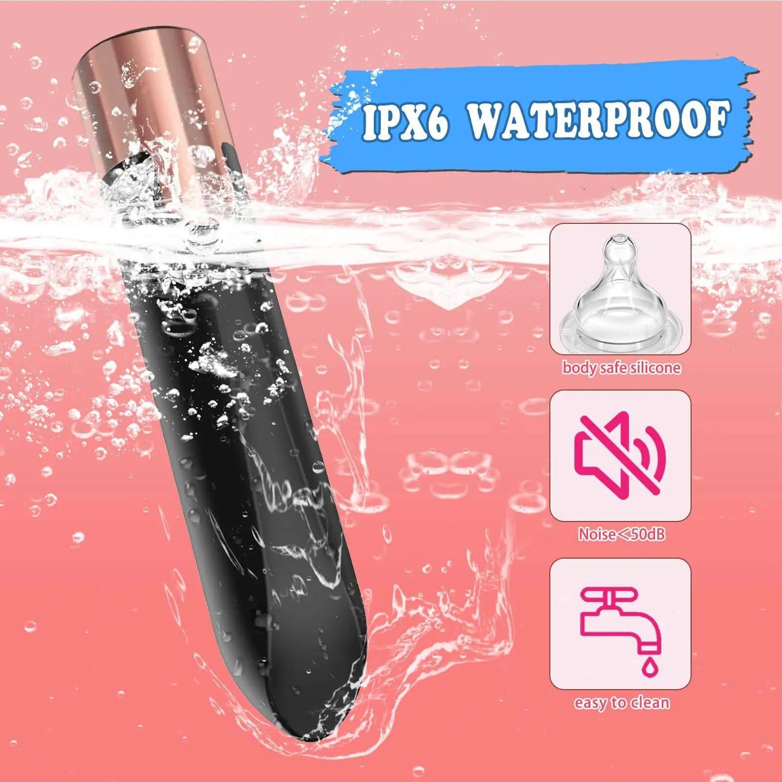 Lipstick-Shaped Bullet Vibrator with 10 Modes - Passion Pulse Adult