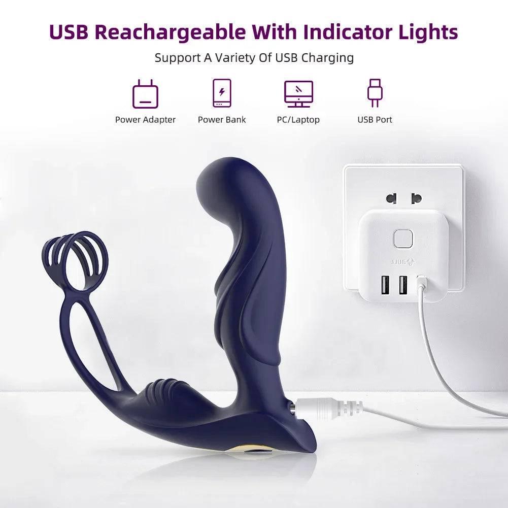Male Prostate Massager – Anal Vibrator & G-Spot Stimulator - Passion Pulse Adult