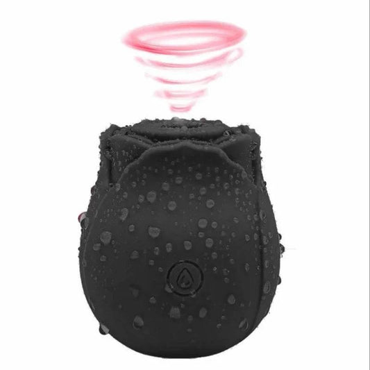 Rose-Shaped Sucking Vibrator – 9 Frequency G-Spot & Nipple Stimulator - Passion Pulse Adult