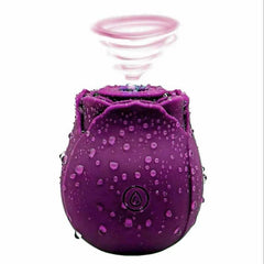 Rose-Shaped Sucking Vibrator – 9 Frequency G-Spot & Nipple Stimulator - Passion Pulse Adult