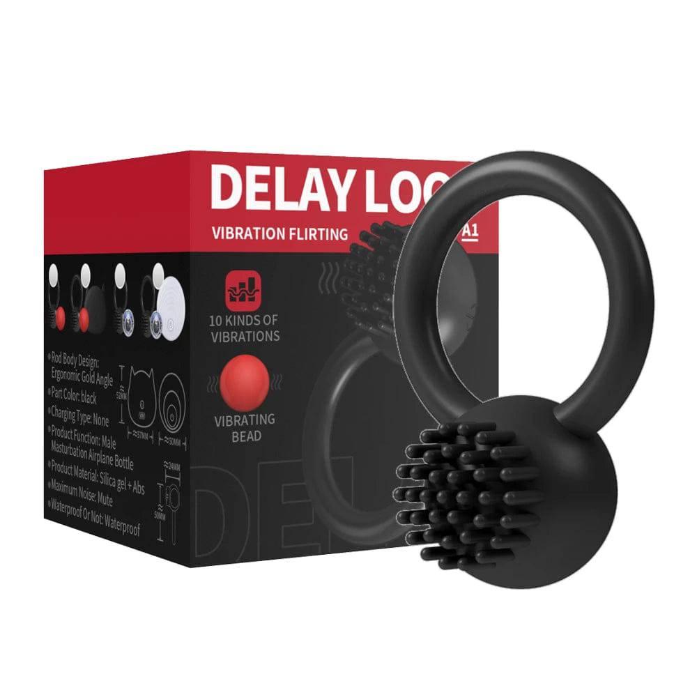 10 Frequency Vibrator Cockring Penis Cock Ring on for Man Delay Ejaculation Sex Toys for Men Couple Rings Penisring Toy for male - Passion Pulse Adult