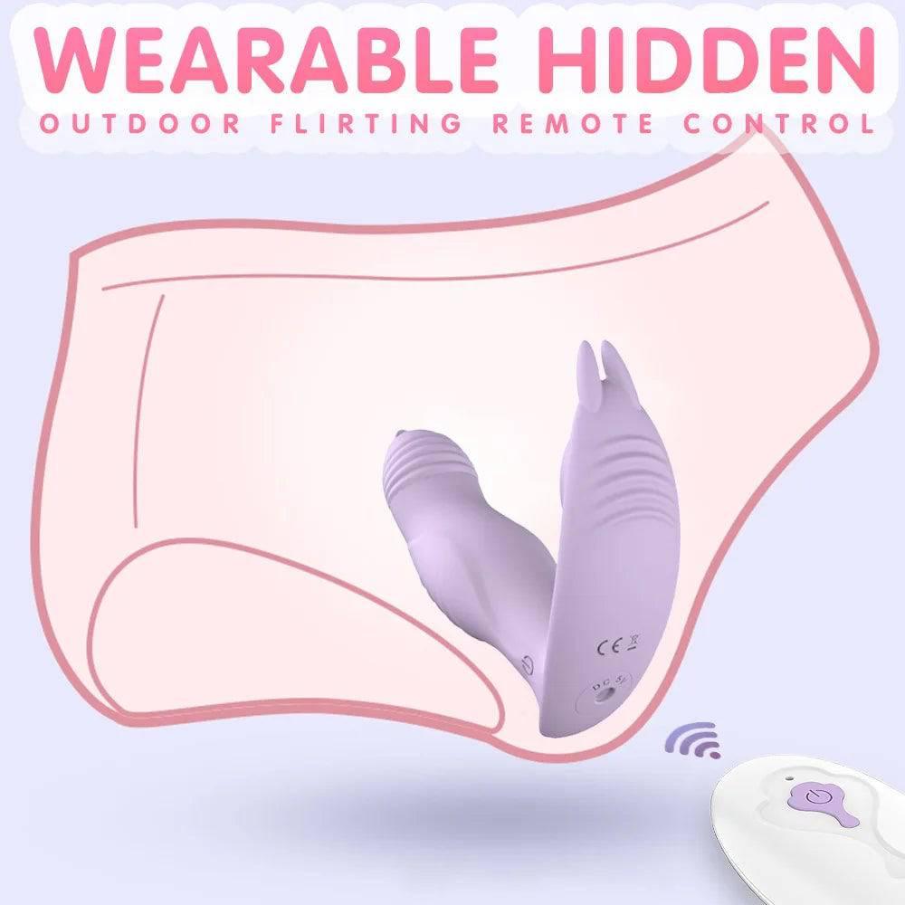 PASSION PULSE ADULT 3-in-1 Dildo Rabbit Wireless Remote Vibrator - Passion Pulse Adult