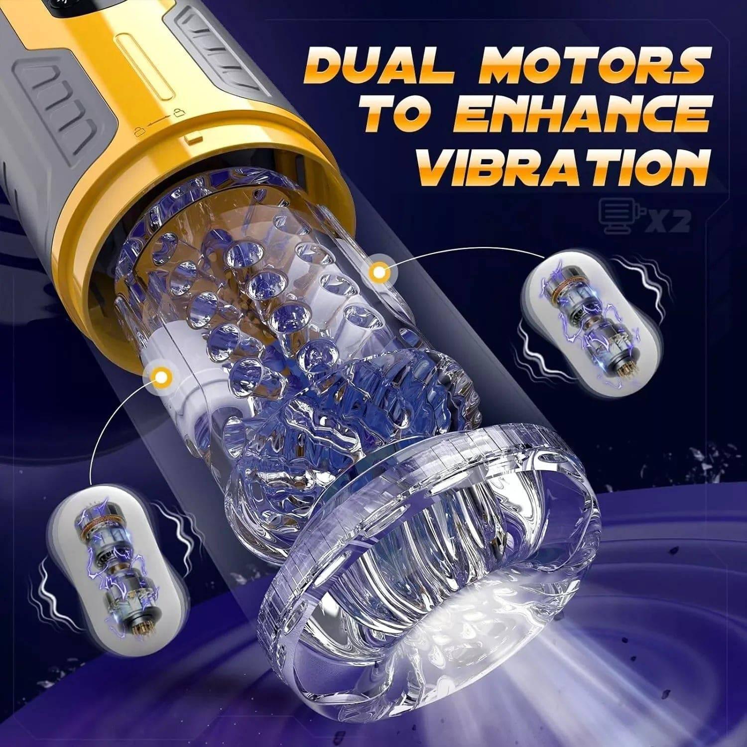 Auto Pleasure Pro: Telescopic Piston Masturbator - Passion Pulse Adult