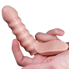 Couples Clitoral & G-Spot Finger Vibrator | Stimulator & Massager Finger Sleeve | Erotic Sex Toys for Women & Men - Passion Pulse Adult