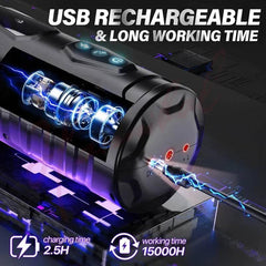 Hannibal Automatic Male Masturbator 7 Thrusting Rotating Modes Mastubator Cup Electric Pocket Pussy For Penis Sex Toy For Men - Passion Pulse Adult