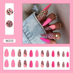 Pink & Animal Print Designs for Trendsetting Style Wearing Nail - Passion Pulse Adult