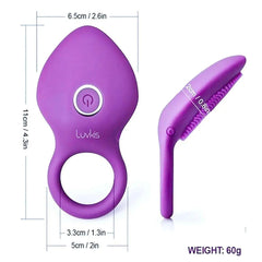 Clitoris Stimulator Orgasm Vibrator: Male Delay Ring - Passion Pulse Adult