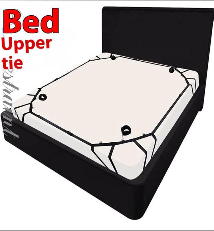 SM Handcuffs and Ankle Cuffs Bondage Toy with Ball Gag and Nipple Clamps - Passion Pulse Adult