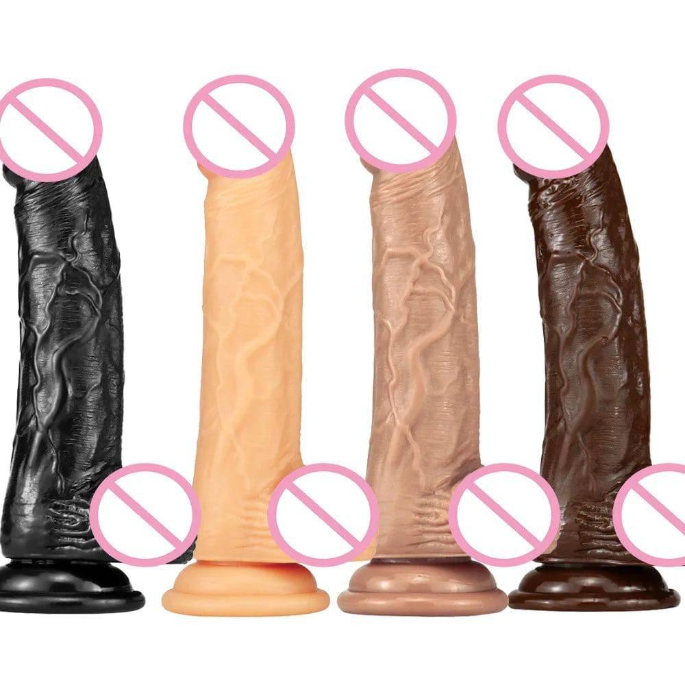 Realistic Large Dildo with Thick Glans & Suction Cup - Ultimate Pleasure - Passion Pulse Adult