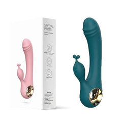 USB Rechargeable Rabbit Dildo Vibrator – 10-Frequency G-Spot & Clitoral Stimulation for Women - Passion Pulse Adult