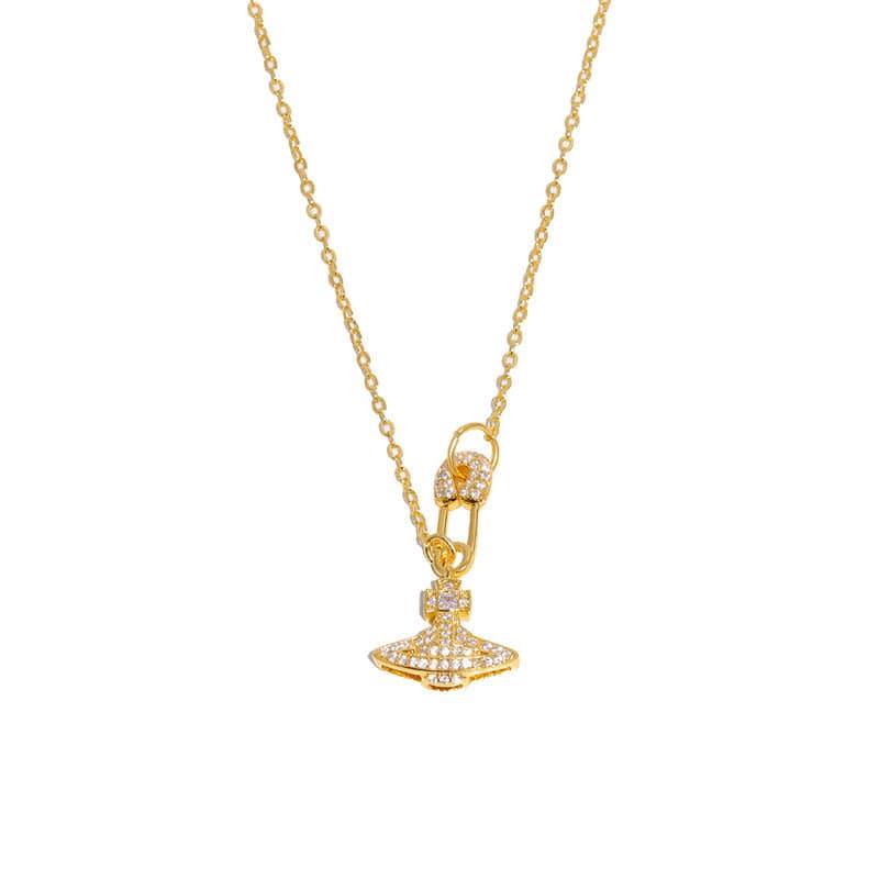 Saturn Brooch Pendant Necklace - Passion Pulse Adult