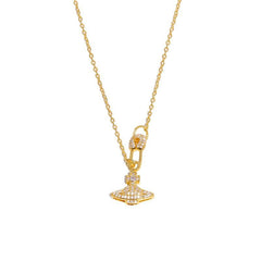 Saturn Brooch Pendant Necklace - Passion Pulse Adult