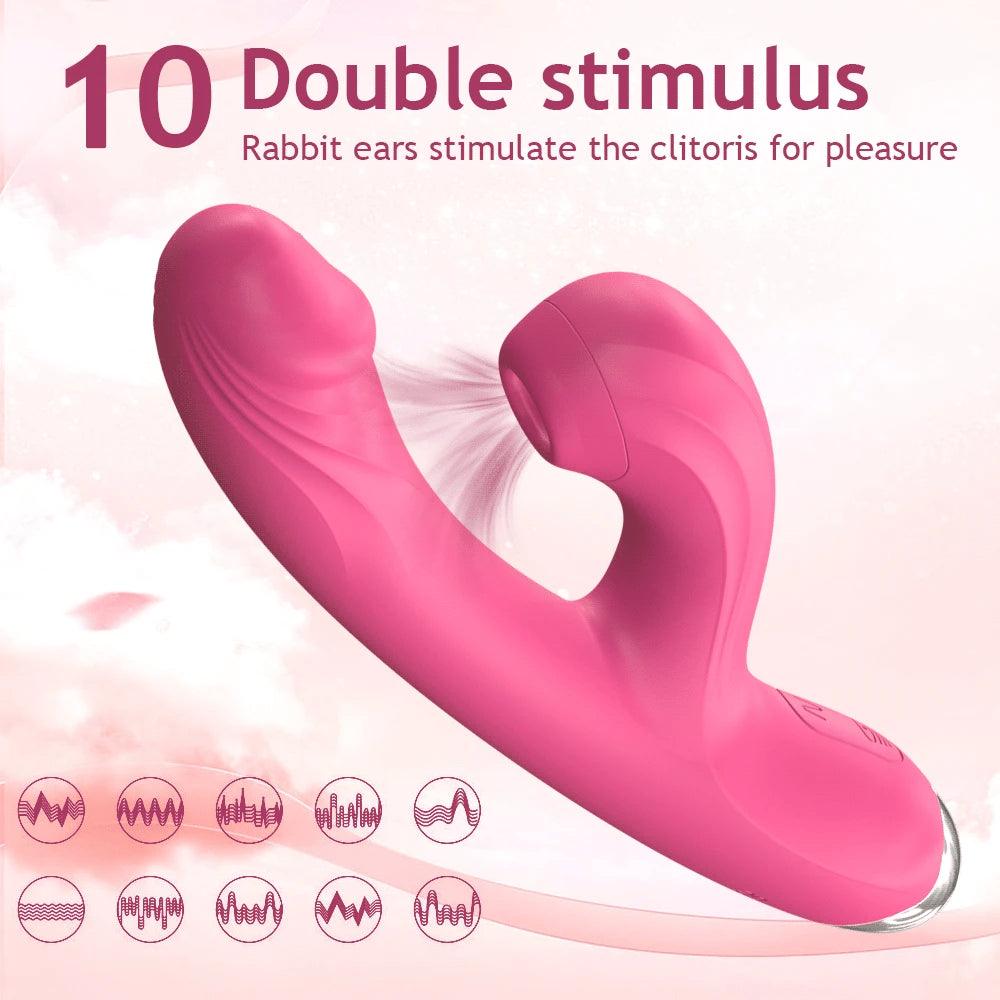 Rabbit Sucker G-Spot Vibrator – 20 Modes, Clit & Vagina Stimulator - Passion Pulse Adult
