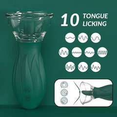 PASSION PULSE ADULT 3 Sucking 10 Licking Modes Clitoral Vibrator - Passion Pulse Adult