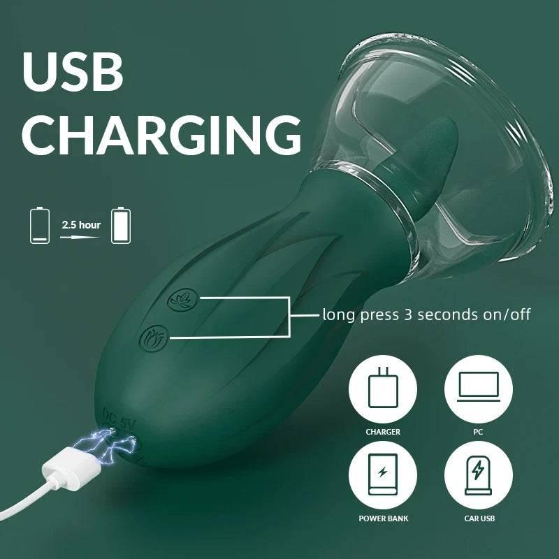 PASSION PULSE ADULT 3 Sucking 10 Licking Modes Clitoral Vibrator - Passion Pulse Adult