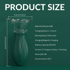 PASSION PULSE ADULT 3 Sucking 10 Licking Modes Clitoral Vibrator - Passion Pulse Adult