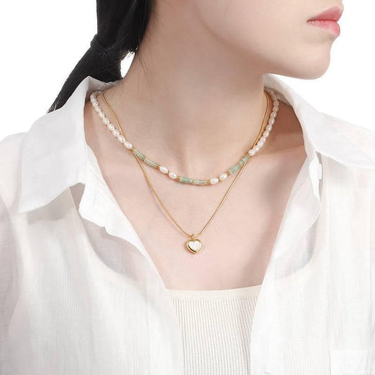 Double-layer Freshwater Pearl Necklace - Passion Pulse Adult