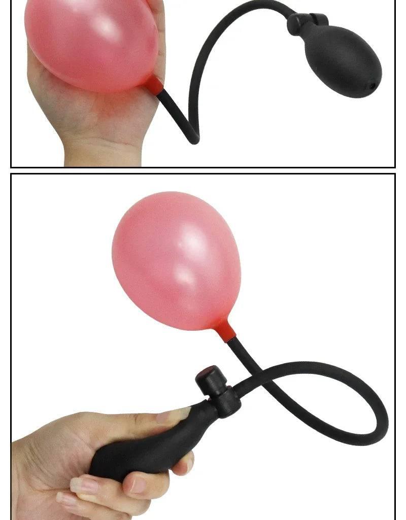 AirBloom Adjustable Inflatable Anal Plug Expander - Flexible Butt Plug for Men, Women, and Couples with Precision Pump for Preparation, Play, and Intimate Exploration - Passion Pulse Adult