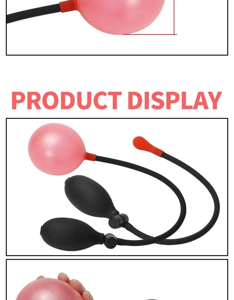 AirBloom Adjustable Inflatable Anal Plug Expander - Flexible Butt Plug for Men, Women, and Couples with Precision Pump for Preparation, Play, and Intimate Exploration - Passion Pulse Adult