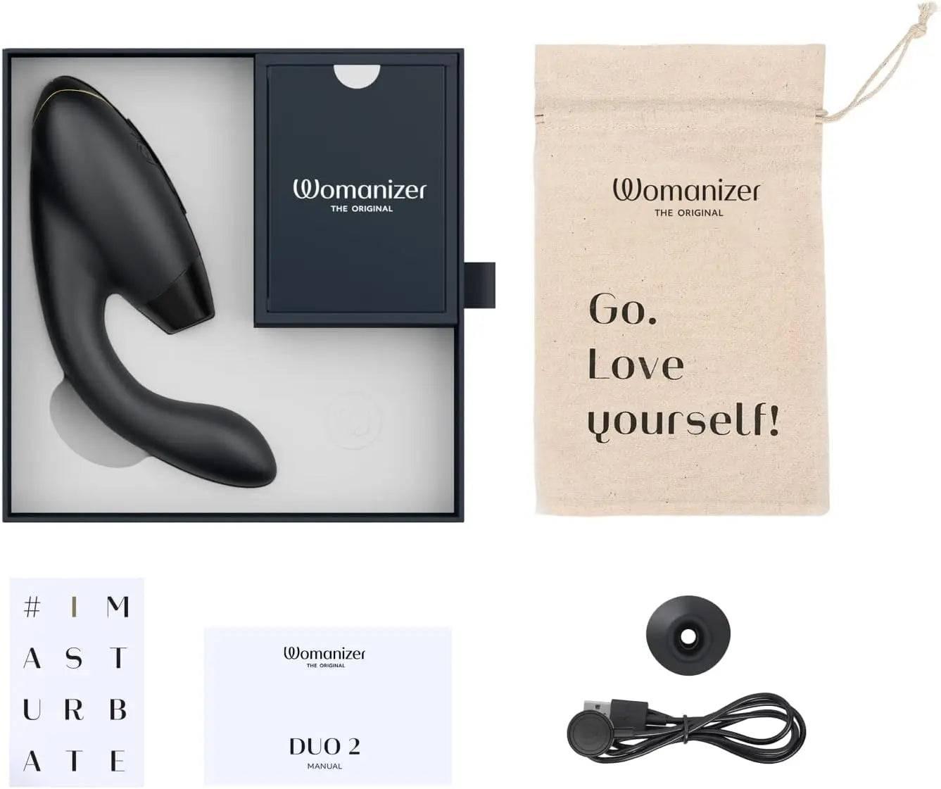 Womanizer Duo 2 Clitoral Sucking Rabbit Vibrator - Passion Pulse Adult