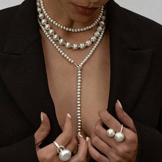 Heavywork Brushed Round Ball Necklace - Passion Pulse Adult