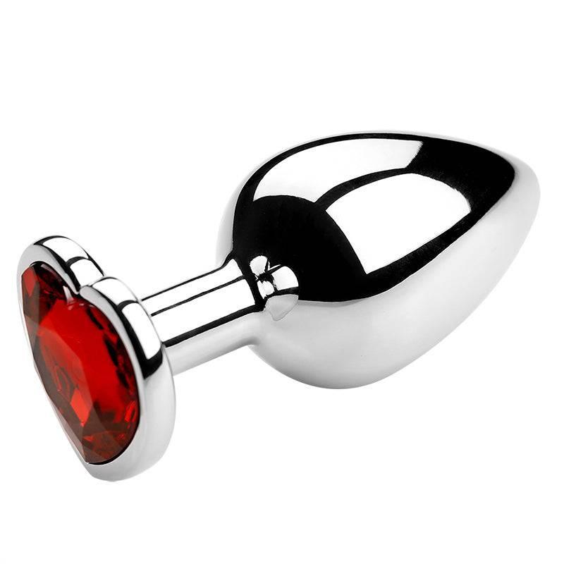 Heart-Shaped Metal Anal Plug - Passion Pulse Adult