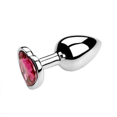 Heart-Shaped Metal Anal Plug - Passion Pulse Adult
