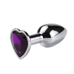 Heart-Shaped Metal Anal Plug - Passion Pulse Adult