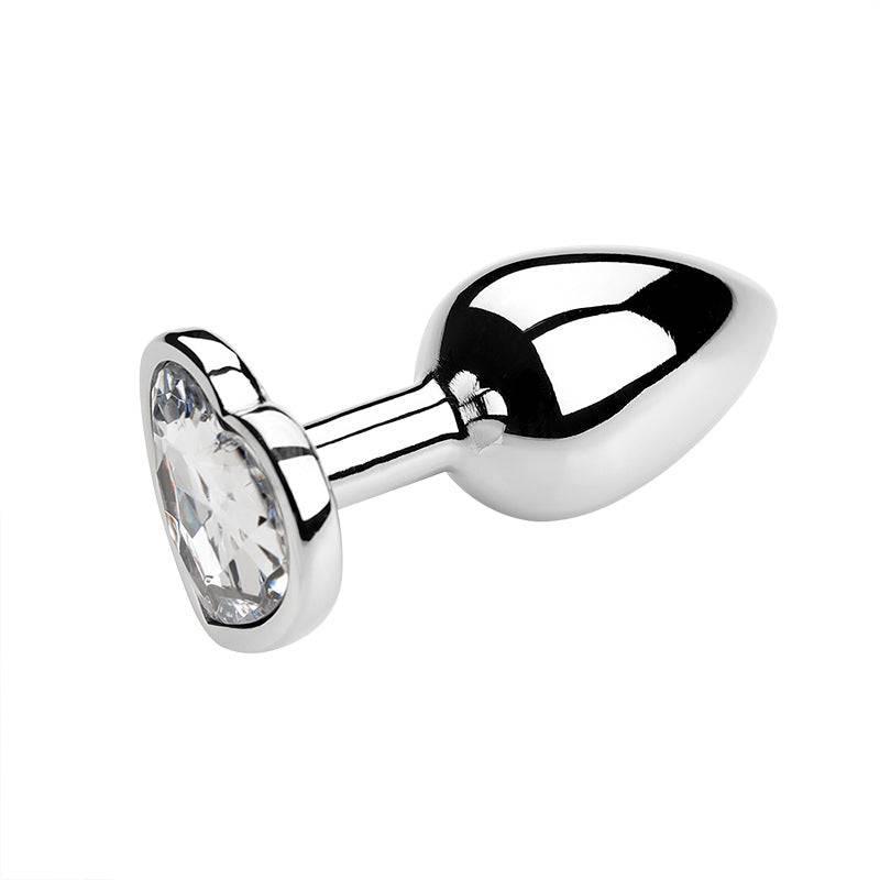 Heart-Shaped Metal Anal Plug - Passion Pulse Adult