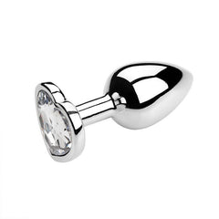 Heart-Shaped Metal Anal Plug - Passion Pulse Adult
