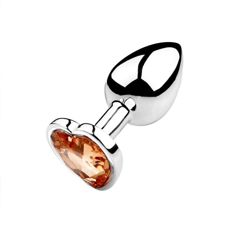 Heart-Shaped Metal Anal Plug - Passion Pulse Adult