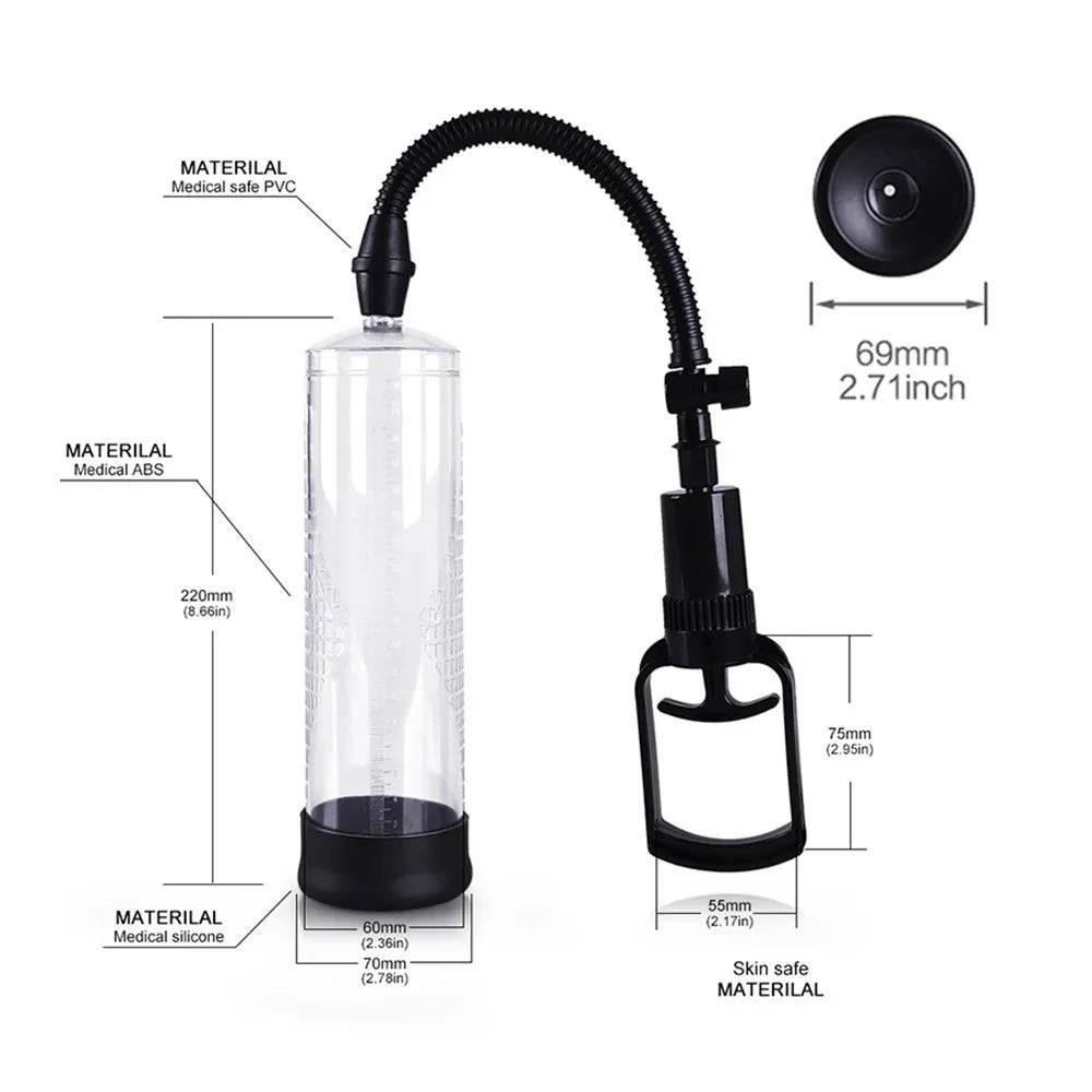 Penis Pomp Vacuum For Pump Voor Penis vergroting Male Enhancement Erectie Cock Pomp Masturbator Penis Trainer sex toys for man - Passion Pulse Adult