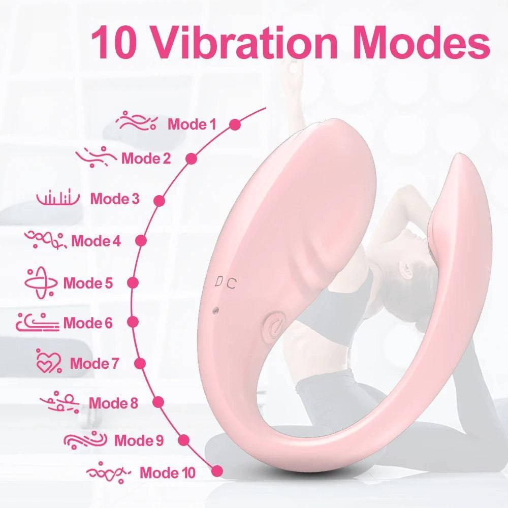 10-Mode Wearable Vibrating Egg – Remote Control - Passion Pulse Adult