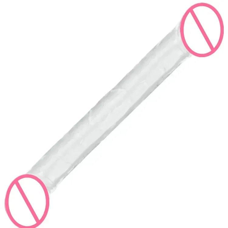 Double Head Dildo Long Jelly Realistic Dildo Double Ended Dildo Flexible Penis for Women Masturbator Sex Toys for Lesbian - Passion Pulse Adult