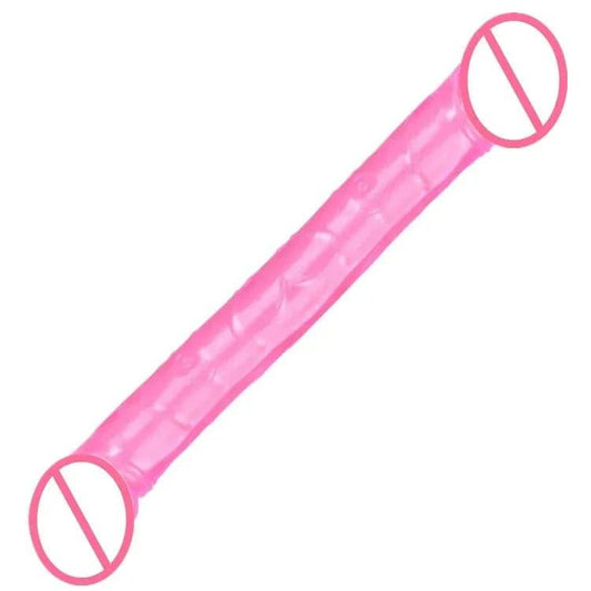 Double Head Dildo Long Jelly Realistic Dildo Double Ended Dildo Flexible Penis for Women Masturbator Sex Toys for Lesbian - Passion Pulse Adult