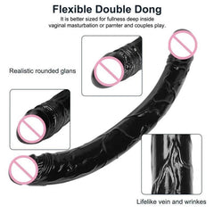 Double Head Dildo Long Jelly Realistic Dildo Double Ended Dildo Flexible Penis for Women Masturbator Sex Toys for Lesbian - Passion Pulse Adult