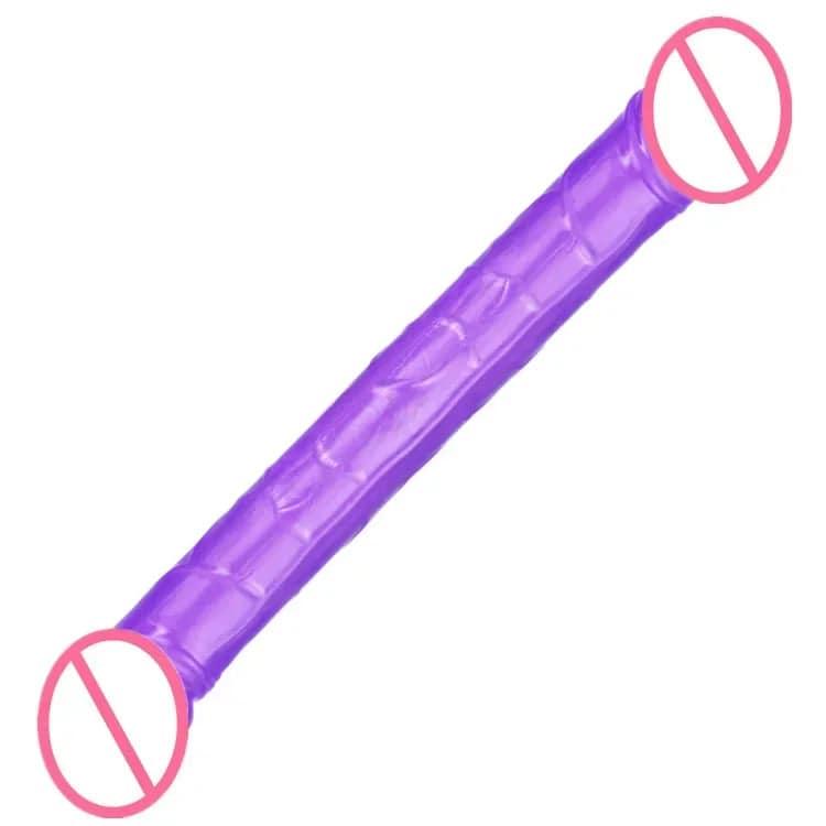 Double Head Dildo Long Jelly Realistic Dildo Double Ended Dildo Flexible Penis for Women Masturbator Sex Toys for Lesbian - Passion Pulse Adult