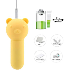 85mm Sexy Bear Vibrator for Women - Passion Pulse Adult